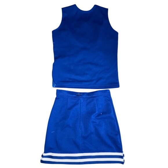 Chasse Womens Kick Shell Cheerleading Outfit W/ Socks-Blue-Adult XS-GUC - Picture 6 of 7
